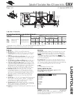 Lightolier Calculite C3LV Specification предпросмотр