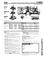 Lightolier Calculite C3MRD Specification предпросмотр