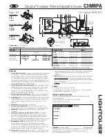 Предварительный просмотр 1 страницы Lightolier Calculite C3MRPA Specification