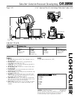 Lightolier Calculite C4120RM Specification предпросмотр