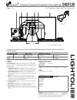 Предварительный просмотр 1 страницы Lightolier Calculite C4CFL18 Specification