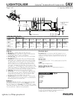 Lightolier Calculite C4LV Specification предпросмотр