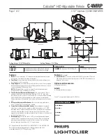 Lightolier Calculite C4MRP Specification preview