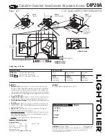 Предварительный просмотр 1 страницы Lightolier Calculite C4P20A Specification