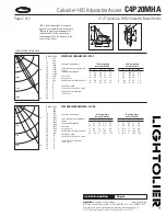 Предварительный просмотр 2 страницы Lightolier Calculite C4P20MHA Specification