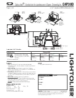 Preview for 1 page of Lightolier Calculite C4P30D Specification