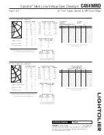 Предварительный просмотр 2 страницы Lightolier Calculite C4X4MRD Specification