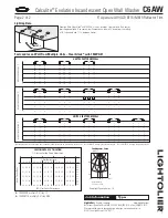 Предварительный просмотр 2 страницы Lightolier Calculite C6AW Specification