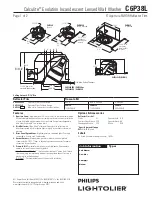 Lightolier Calculite C6P38L Specification предпросмотр