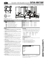 Lightolier Calculite C6T6A-MHT6RF Specification preview