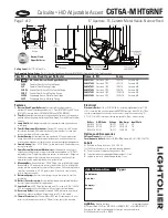 Lightolier Calculite C6T6A-MHT6RNF Specification предпросмотр