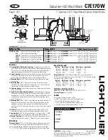 Предварительный просмотр 1 страницы Lightolier Calculite C7E17OW Specification