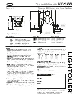 Предварительный просмотр 1 страницы Lightolier Calculite C9E28VW Specification