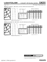 Предварительный просмотр 2 страницы Lightolier Calculite CACEX Specification