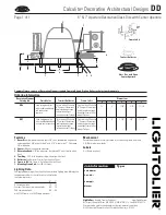 Preview for 1 page of Lightolier Calculite DD Specification