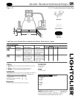 Предварительный просмотр 1 страницы Lightolier Calculite DR Specification