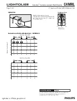 Предварительный просмотр 2 страницы Lightolier Calculite Evolution Lensed Wall Washer C4MRL Specifications