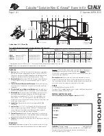 Lightolier Calculite Evolution Non-IC Airseal C3ALV Specification предпросмотр