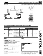 Lightolier Calculite GW Specification preview