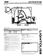 Preview for 1 page of Lightolier Calculite LW7/PLW7P38D Specification