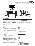 Lightolier Calculite Matrix 4X9LW Specification preview