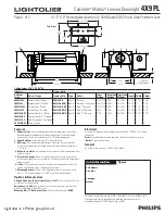 Preview for 1 page of Lightolier Calculite Matrix 4X9PL Specification