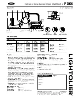 Lightolier Calculite P7006 Specification preview