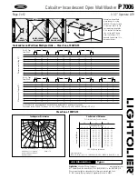 Предварительный просмотр 2 страницы Lightolier Calculite P7006 Specification