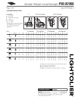 Preview for 2 page of Lightolier Calculite ProSpec PA1A7050 Specification