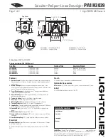 Предварительный просмотр 1 страницы Lightolier Calculite ProSpec PA1H3039 Specification