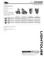 Предварительный просмотр 2 страницы Lightolier Calculite ProSpec PA1H3870 Specification