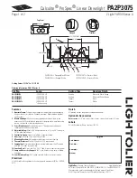 Preview for 1 page of Lightolier Calculite ProSpec PA2P3075 Specification