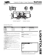 Lightolier Calculite ProSpec PA2P3810 Specification предпросмотр