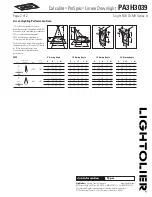 Предварительный просмотр 2 страницы Lightolier Calculite ProSpec PA3H3039 Specification