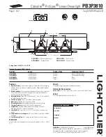 Предварительный просмотр 1 страницы Lightolier Calculite ProSpec PA3P3810 Specification