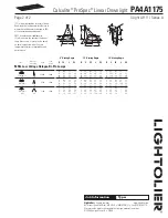 Предварительный просмотр 2 страницы Lightolier Calculite ProSpec PA4A1175 Specification