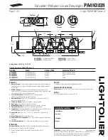 Lightolier Calculite ProSpec PA4H3039 Specification предпросмотр