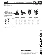 Предварительный просмотр 2 страницы Lightolier Calculite ProSpec PA4H3870 Specification