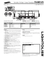 Lightolier Calculite ProSpec PA4M1675 Specification preview