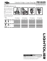 Предварительный просмотр 2 страницы Lightolier Calculite ProSpec PB1H3070 Specification