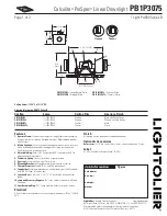 Предварительный просмотр 1 страницы Lightolier Calculite ProSpec PB1P3075 Specification