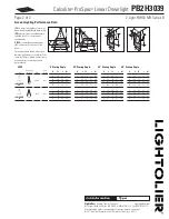 Предварительный просмотр 2 страницы Lightolier Calculite ProSpec PB2H3039 Specification