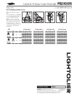 Предварительный просмотр 2 страницы Lightolier Calculite ProSpec PB2H3070 Specification