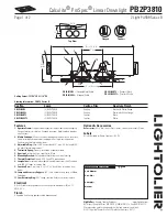 Preview for 1 page of Lightolier Calculite ProSpec PB2P3810 Specification