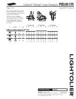 Предварительный просмотр 2 страницы Lightolier Calculite ProSpec PB3A1175 Specification