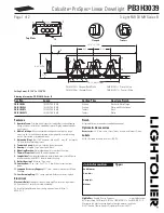 Lightolier Calculite ProSpec PB3H3039 Specification предпросмотр