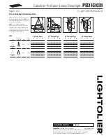 Предварительный просмотр 2 страницы Lightolier Calculite ProSpec PB3H3039 Specification