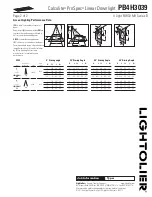 Предварительный просмотр 2 страницы Lightolier Calculite ProSpec PB4H3039 Specification