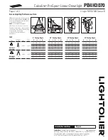 Предварительный просмотр 2 страницы Lightolier Calculite ProSpec PB4H3070 Specification