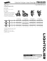 Предварительный просмотр 2 страницы Lightolier Calculite ProSpec PB4H3870 Specification